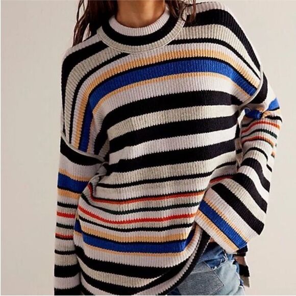 We the Free Sunny Stripe Sweater S - Picture 3 of 11